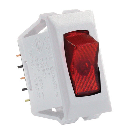 JR PRODUCTS JR Products 12505 Illuminated 12V On/Off Switch - Red/White 12505